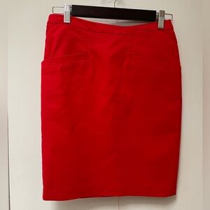 NWOT H&M Bright Red Pencil Skirt
